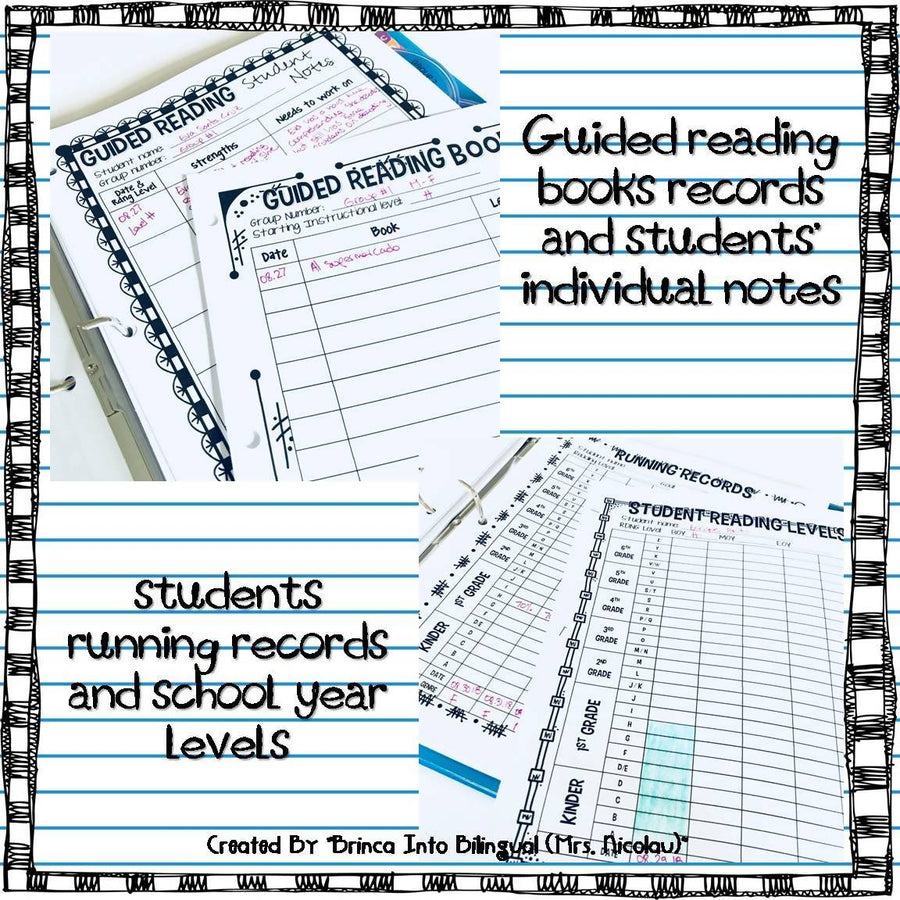 Guided Reading Groups Binder – Bilingual Marketplace