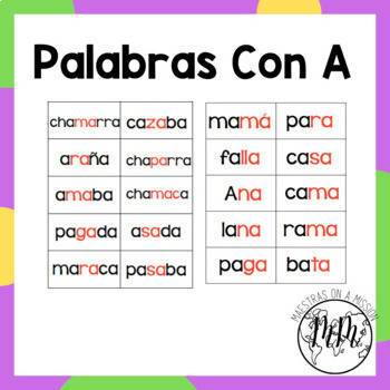 Palabras Con A – Bilingual Marketplace