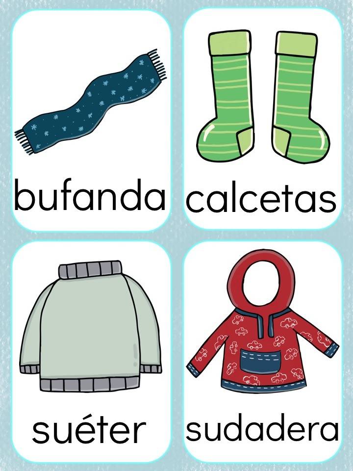 Winter Clothes Vocabulary Game
